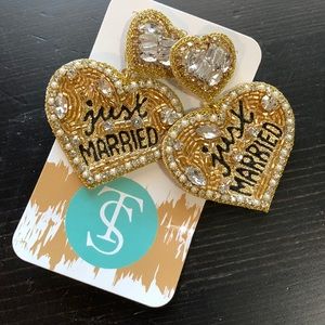 JUST MARRIED earrings